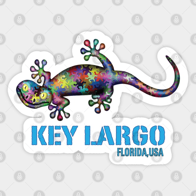Key Largo Gecko - Key Largo - Sticker | TeePublic