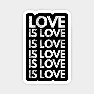 LGBTQ Gay Pride Flag Love Is Love Magnet