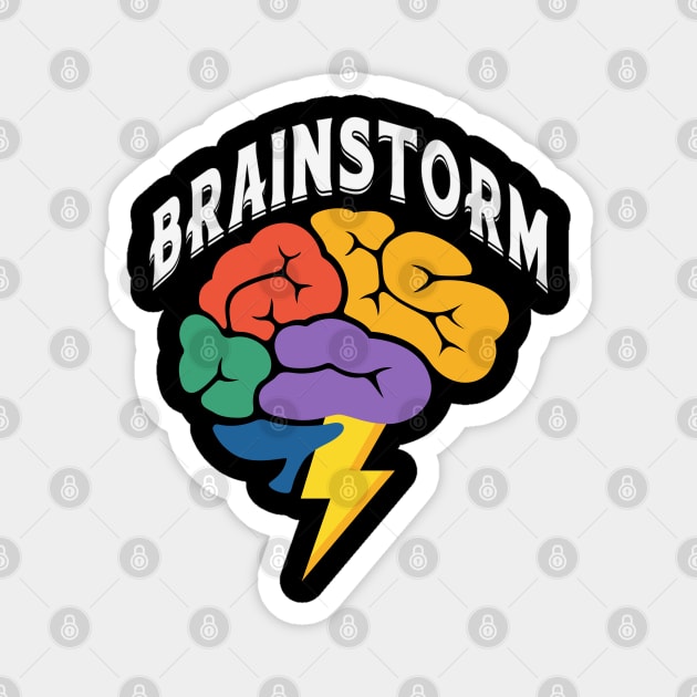 Brainstorm – Creativity and Inspiration Design Magnet by Stylecombinator