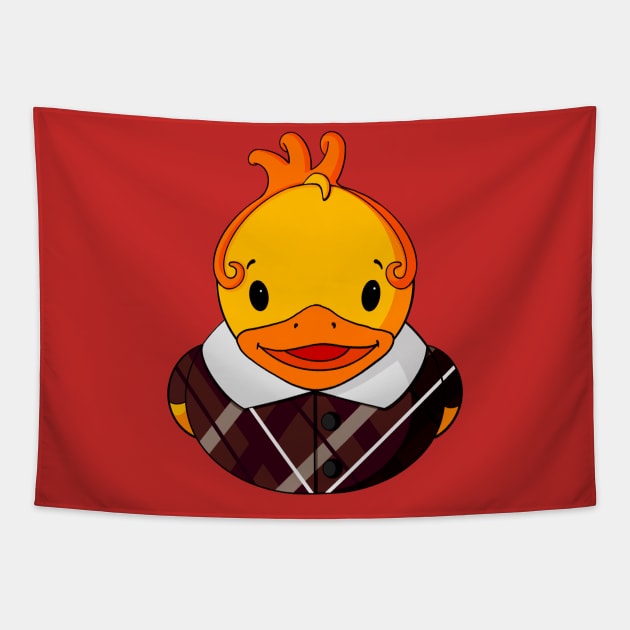 Brown Munchkin Rubber Duck Tapestry by Alisha Ober Designs