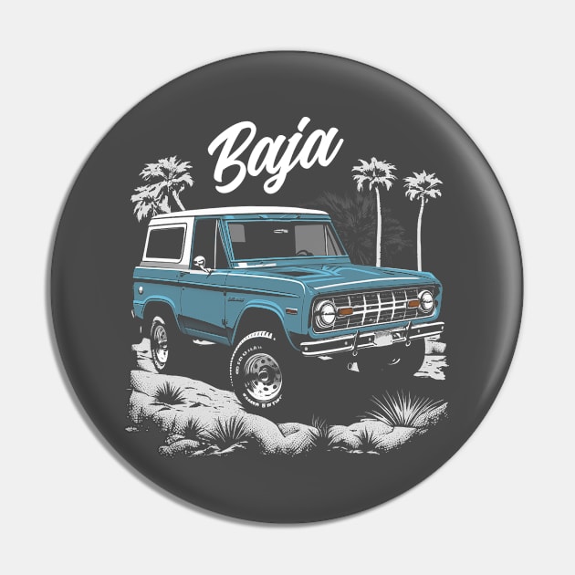 Ford Bronco Vintage Baja Pin by Kid Relic