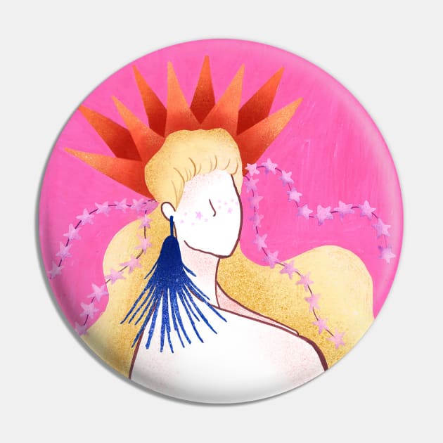 Carnaval Queen Pin by Jess Illustrates