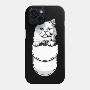 Funny Persian Pocket Cat Phone Case