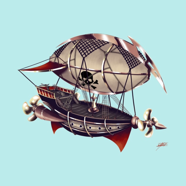 Pirate Airship by Indi Martin