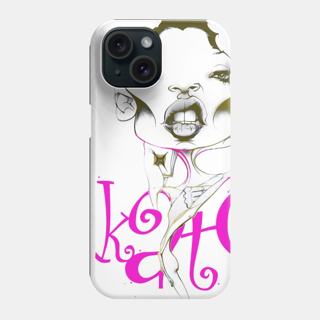 kate moss Phone Case by IAN TOVEY ILLUSTRATOR