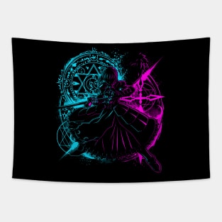 Neon Sakura Tapestry