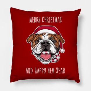 Marry Xmas for bulldog lovers Pillow