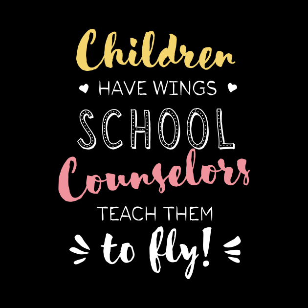 School Counselor Gifts - Beautiful Wings Quote by BetterManufaktur