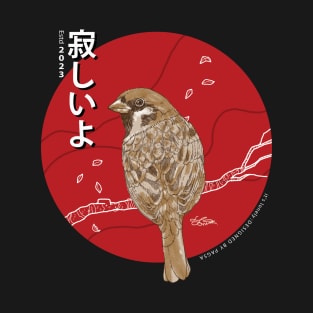 Japanese Birds "it's lonely" t-shirt T-Shirt