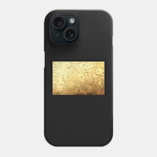 Alien Arcane Aesthic AiArt Gold Phone Case