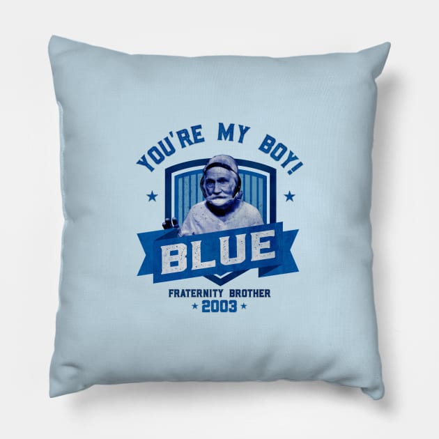 You're my Boy Blue - Small Crest Pillow by DavidLoblaw