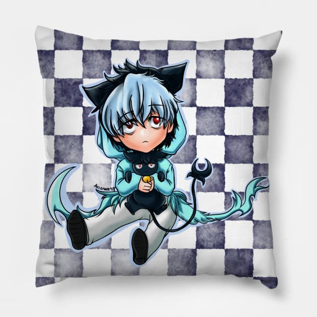 Chibi Sleepy Ash Pillow by PixhelBaby