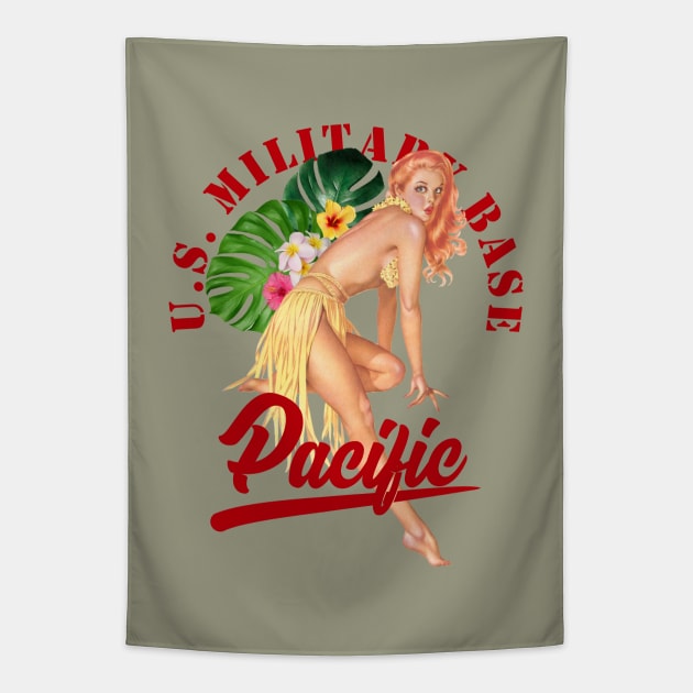 South Pacific Pin-up Tapestry by Homoerotic