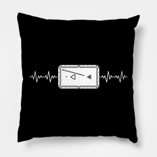 Heartbeat Pool Billard Evolution Snooker Player Pillow