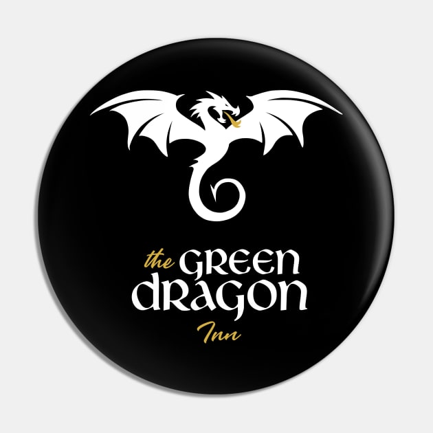 the green dragon Pin by creativeballoon