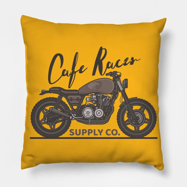 Cafe Racer Pillow by JKA