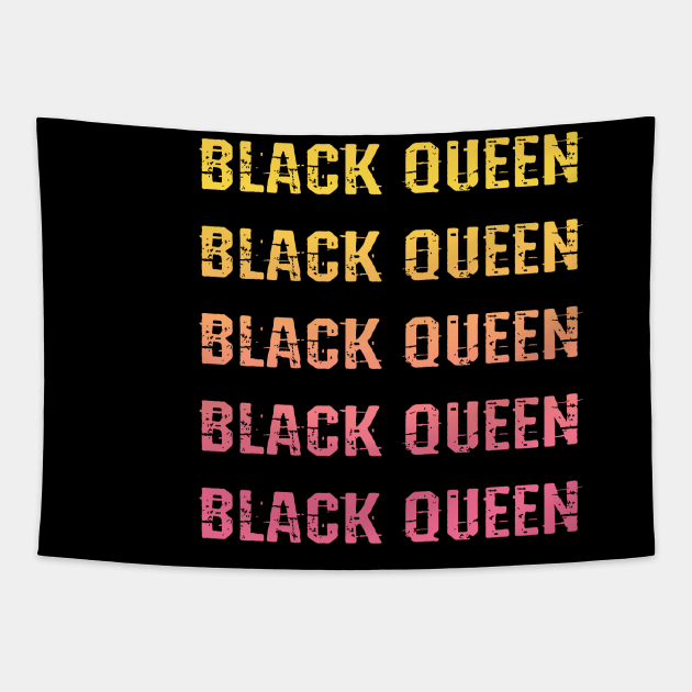 Empowered sassy melanin queen, princess. Black girl magic. Black female lives matter. Protect, respect, empower, support black girls. More power to black women. Smash the patriarchy. Feminist Tapestry by BlaiseDesign