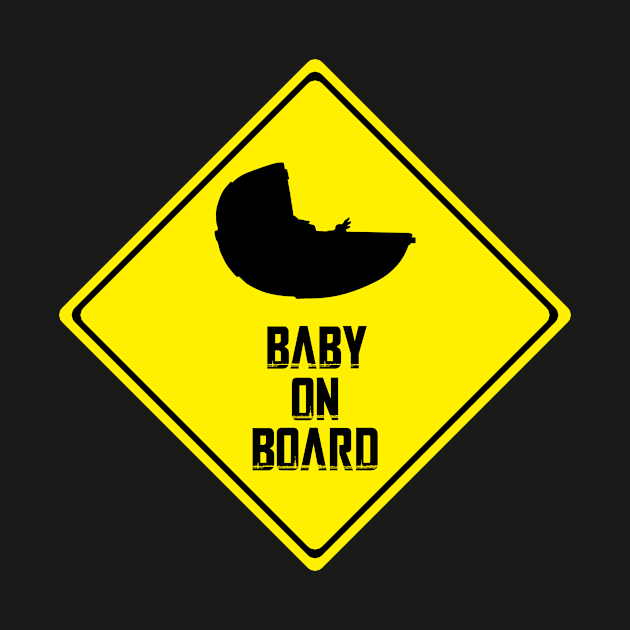 Disover Floating Crib Baby on Board - Mandalorian - T-Shirt