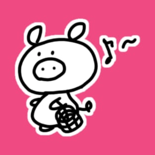 Shopping Boo the kawaii pig. T-Shirt