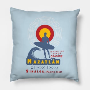 Mazatlan mexico Surf Pillow