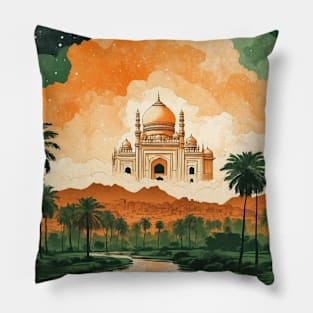 Aurangabad India Vintage Tourism Travel Pillow