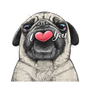 Pug loves you T-Shirt