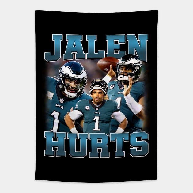 Jalen Hurts Bootleg Tee Vintage Tapestry by bmbg trian