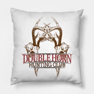 Double Horn Hunting club Pillow