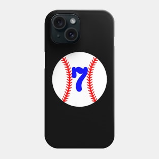 Kids Baseball 7 Year Old Birthday Phone Case