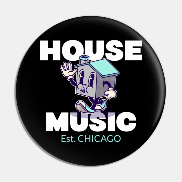 HOUSE MUSIC - Est. CHICAGO Pin by DISCOTHREADZ 