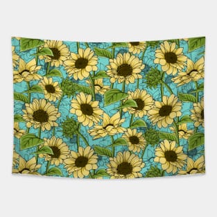 Sunflowers Pattern Tapestry