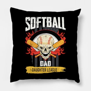 Softball Dad Daughter League Pillow