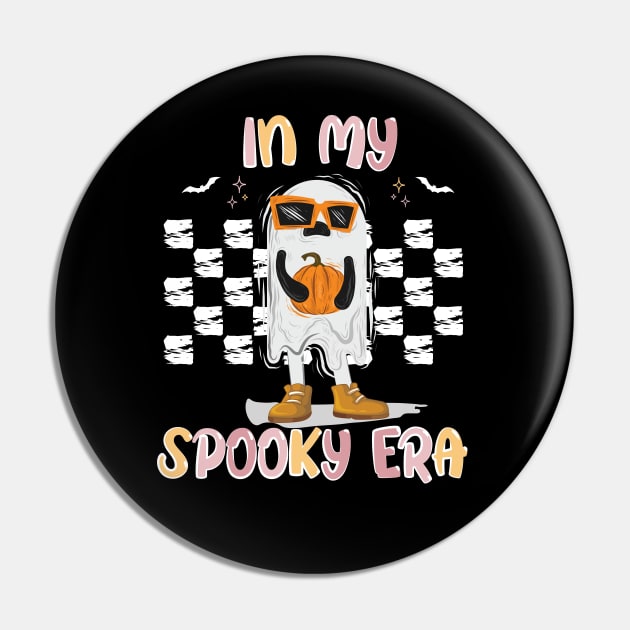 In My Spooky Era - Funny Halloween - Ghost Pumpkin Witch Pin by printalpha-art