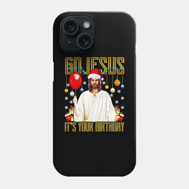 Jesus Birthday Christmas Phone Case by AngelFlame