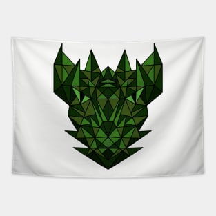 Green Dragon - Geometric Abstract Tapestry