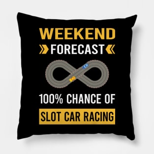 Weekend Forecast Slot Car Racing Cars Slotcar Slotcars Pillow