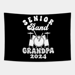 senior Band Grandpa 2024 Funny grandpa grandfather Tapestry