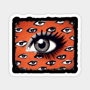 Urban Eye Graffiti Wall Art Magnet