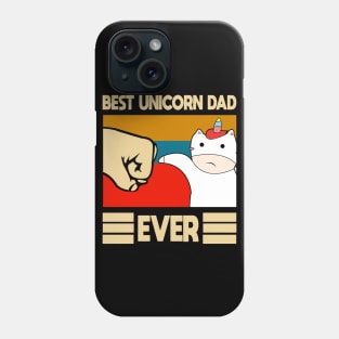 Best unicorn Dad Ever Vintage Fathers Day Gift Phone Case