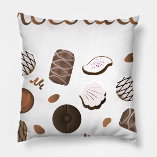 Chocolatier Chocolate Candies Pillow