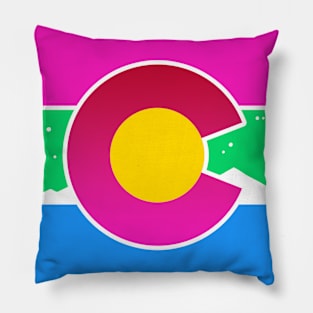 Colorado Flag Poly Polysexual Pride Pillow