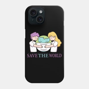 Wash Your Hands & Save The World - Social Distance Tshirt for Men or Women Phone Case