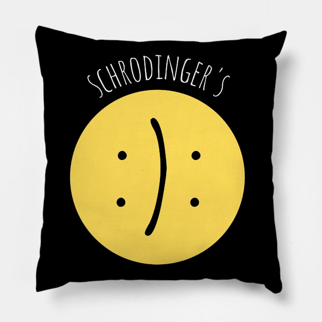 Schrodingers Smiley Pillow by applebubble