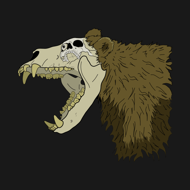 Mutant Bear - Color by badvibesonly