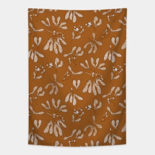 Maple pattern brown Tapestry