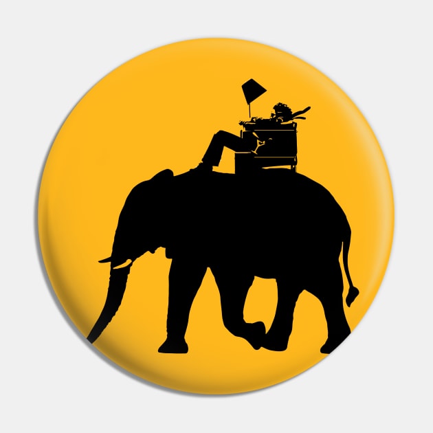 High Fidelity Elephant Pin by DavidLoblaw