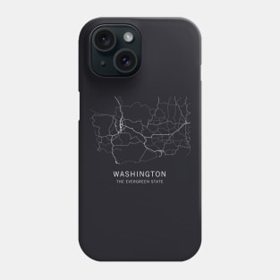 Washington State Road Map Phone Case