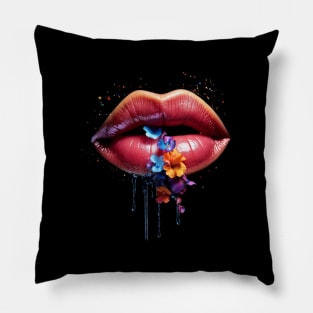 Floral kisses Pillow