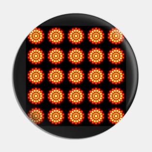 Ominous Red Kaleidoscope pattern (Seamless) 30 Pin