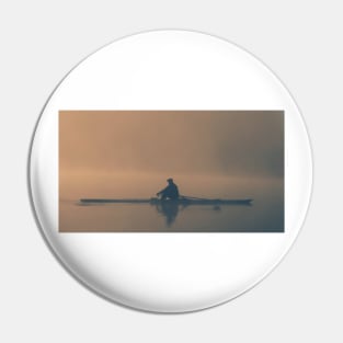 Rowing in Fog Pin